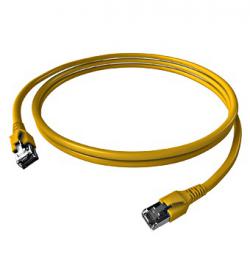 Patchkabel C6A RJ45 FTP Geel 0.5m