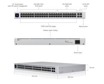 UniFi Switch Gen 2 - 48 poort, 195W PoE