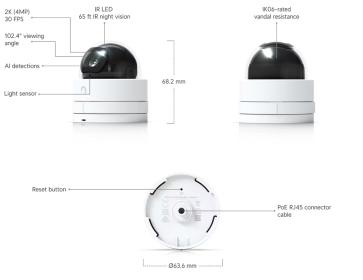 UniFi Protect G5 Dome Ultra (Black)